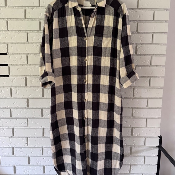 Check Shirt Dress - Picture 4 of 9